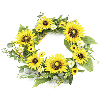 Picture of 20" Sunflower Berries Wreath