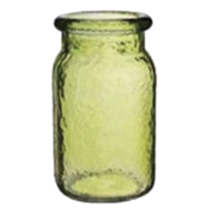 Picture of Syndicate Sales 6.5" Hammer Textured Glass Jars-Green