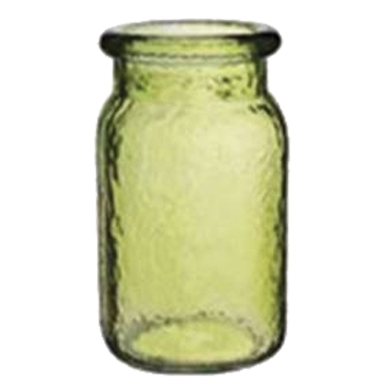 Picture of Syndicate Sales 6.5" Hammer Textured Glass Jars-Green