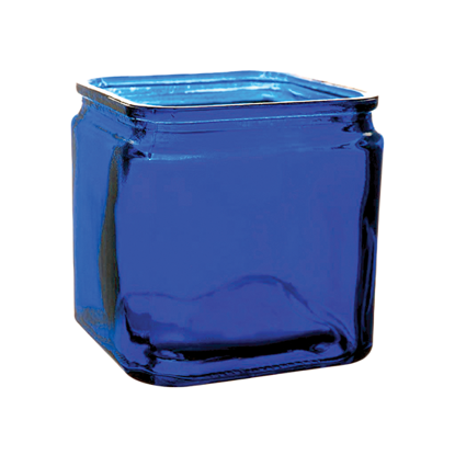 Picture of 5" Square Vase-Cobalt