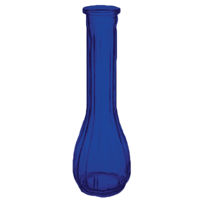 Picture of 9" Swirl Glass Bud Vase - Cobalt