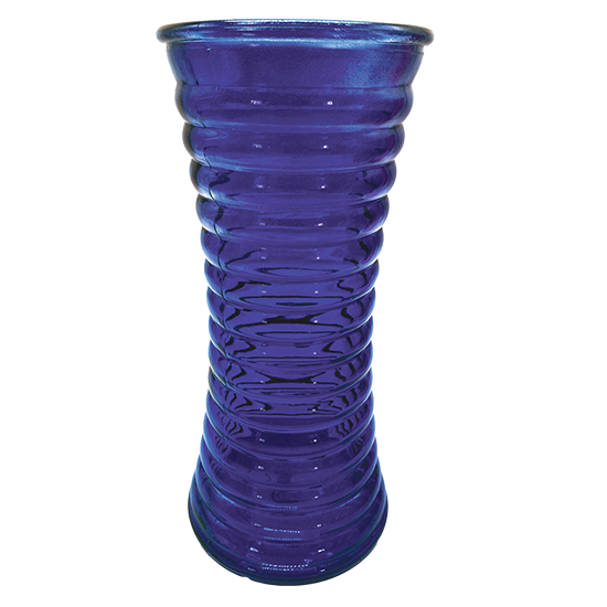 Picture of 9.5" Cobalt Blue Rose Vase