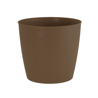 Picture of Diamond Line 8.5" Tapered Pot Cover-Brown