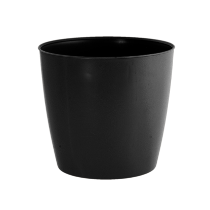 Picture of Diamond Line 8.5" Tapered Pot Cover-Black
