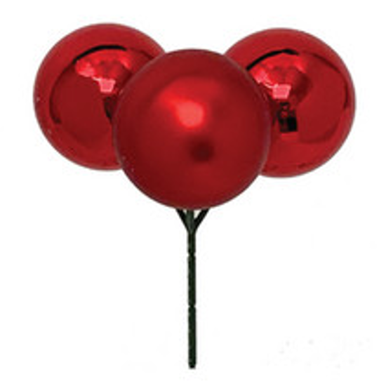 Picture of Red Ornament Ball Pick (50mm)