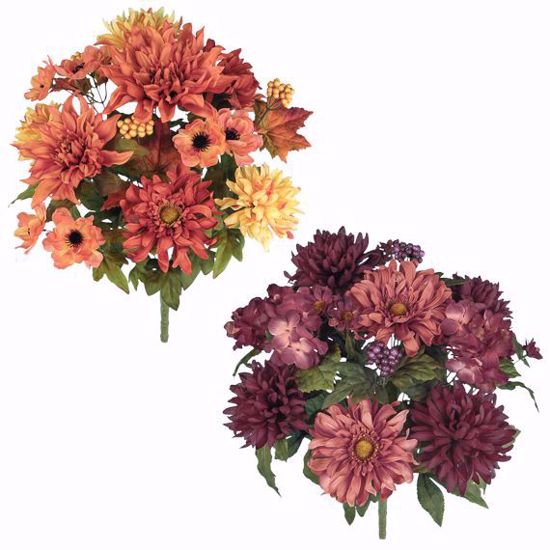 Picture of 2 Asst 20" Mixed Fall Floral Bushes x 15