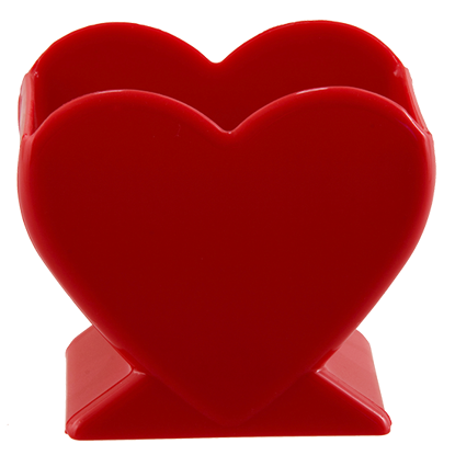Picture of 4.5" Heart Vase - Red