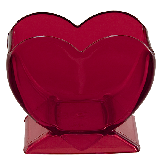 Picture of 4.5" Heart Vase - Ruby