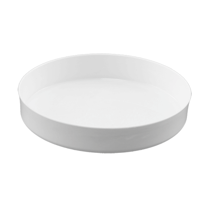 Picture of Diamond Line 10" Design Saucer/Tray - White