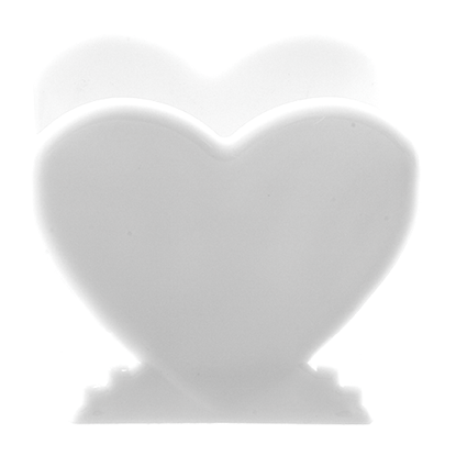 Picture of 4.5" Heart Vase - White