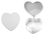 Picture of Diamond Line 6.5" Heart Box - White