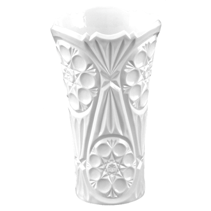 Picture of Diamond Line 7" Rose Vase - White