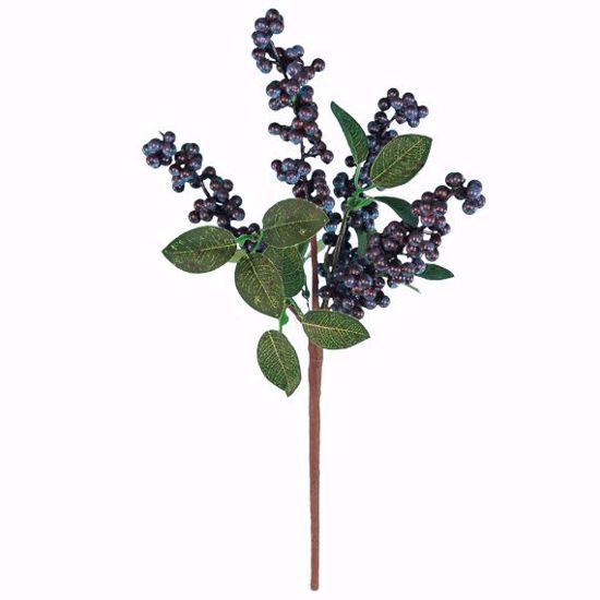 Picture of Blue Berry Cluster Spray (16")