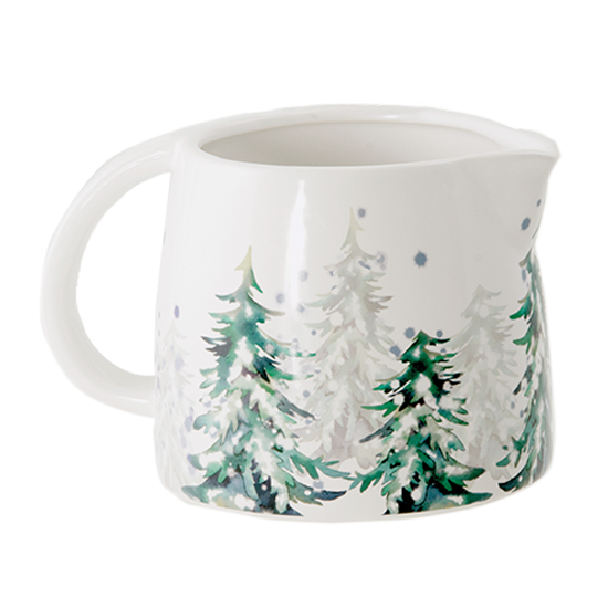 Picture of Watercolor Evergreen Pitcher 3.5"