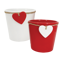 Picture of Red and White Charm Planters 5.25"