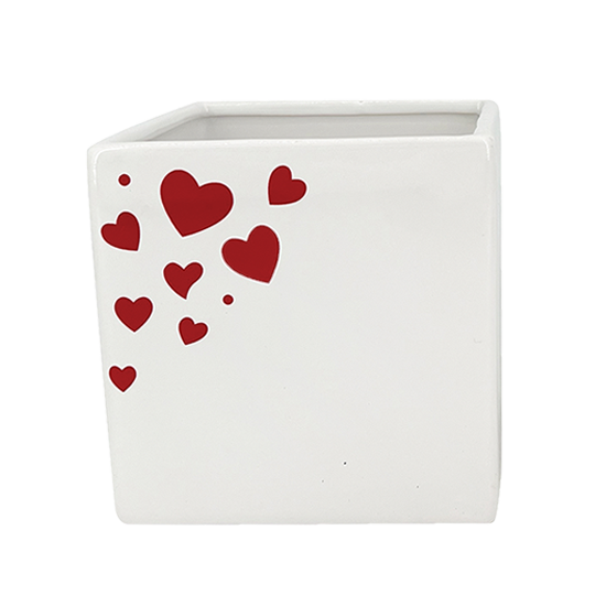 Picture of Heart Spray Cube Planter 5"