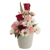 Picture of 2 Asst Gray Heart Planter 4.5"