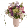 Picture of 2 Asst Pink & White Antiqued Decorative Pitchers