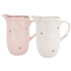 Picture of 2 Asst Pink & White Antique Decorative Pitchers