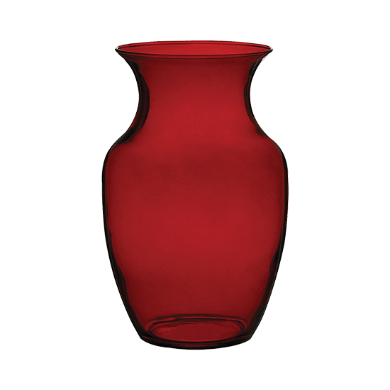 Picture of Syndicate Sales  8" Rose Vase - Ruby (6 pack)