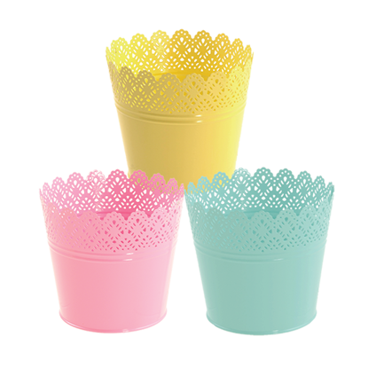 Picture of Lacework Edge Pastel Pot Cover 4"