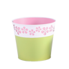 Picture of Pink and Green Daisy Cutout Pot Cover  4"