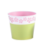 Picture of Pink and Green Daisy Cutout Pot Cover  4"