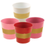 Picture of Pink, Red and White Gold Banded Pot Cover Assortment  6"