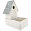 Picture of Whitewash Birdhouse Planter 5"