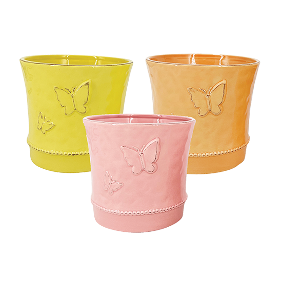 Picture of Butterfly Relief Planter Assortment 4.5" 
