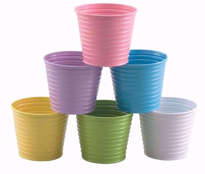 Picture of 6 Asst Pastel Pot Covers 7"