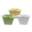 Picture of 3 Asst Petal Top Square Planter 4.5"