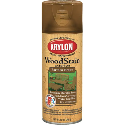 Picture of Krylon Semi-Transparent WoodStain - Earthen Brown