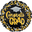 Picture of 17" 2-Sided Foil Balloon: Congrats Grad Dots
