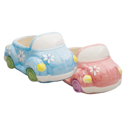 Picture of Blue & Pink Convertible Car Planters 3"