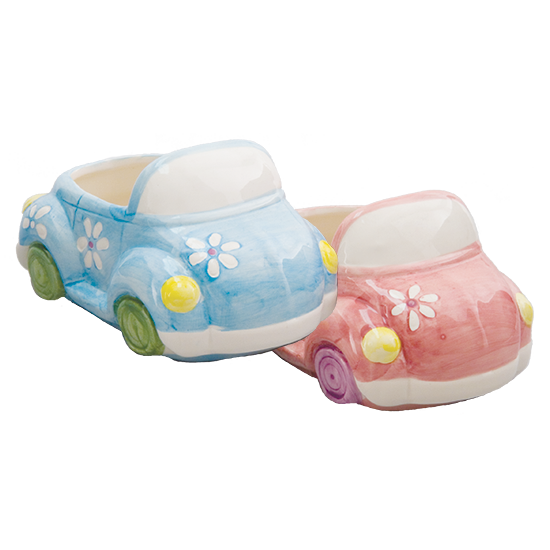 Picture of Blue & Pink Convertible Car Planters 3"