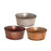 Picture of 3 Asst Metallic Tones Dish Garden 12"