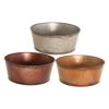 Picture of 3 Asst Metallic Tones Dish Garden 14"