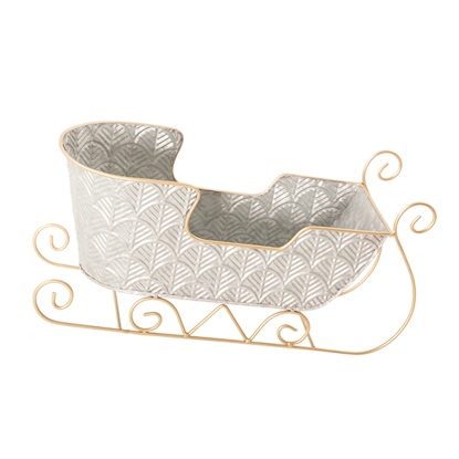 Picture of Patterned Sleigh W/Gold Trim