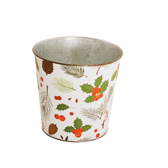 Picture of Hollyberry & Pine Pot Cover 4"