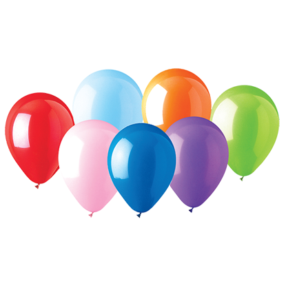 Picture of 12" Latex Balloons: Standard Asst