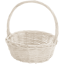 Picture of Round Willow W/Handle 13" White Painted