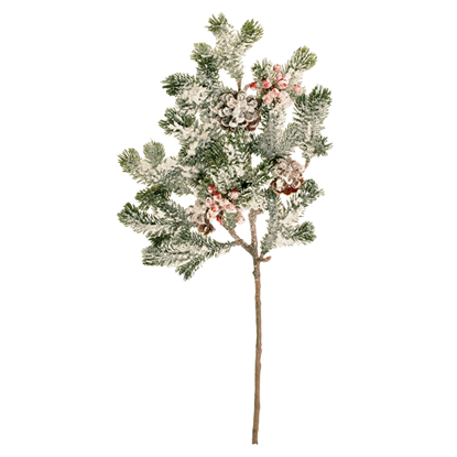 Picture of 19" Snowy Berry Cones Spray