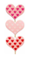 Picture of 3 Asst. Hearts on Heart Pick