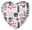 Picture of 17" 2-Sided Foil Balloon: Love Talk