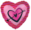 Picture of 17" 2-Sided Foil Balloon: Arrow in Pink Heart