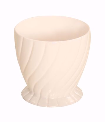 Picture of 4" Round Swirl Bowl - White