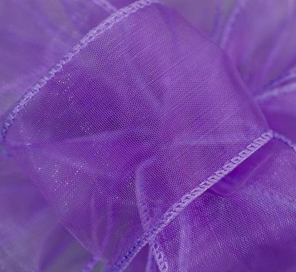 Picture of #9 Deluxe Sheer Wired Ribbon - Lavender