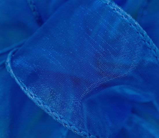 Picture of #9 Deluxe Sheer Wired Ribbon - Royal