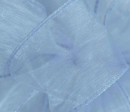 Picture of #9 Deluxe Sheer Wired Ribbon - Blue